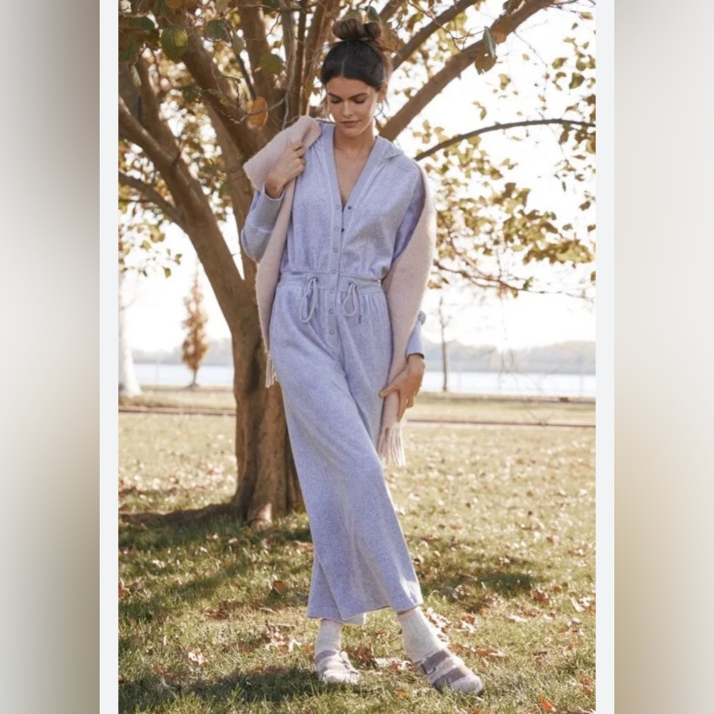 Daily Practice By Anthropologie Lounge Velour Jumpsuit